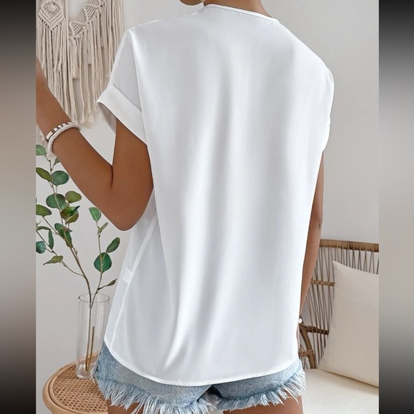 Boho lace detail batwing sleeve blouse - Picture 8 of 16